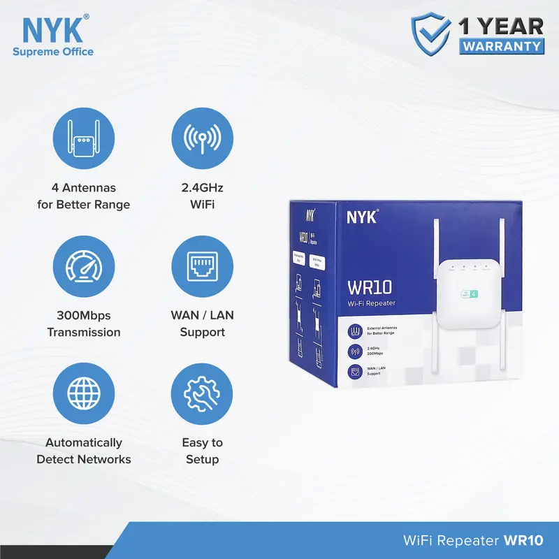 Wifi Repeater Extender WiFi Internet NYK WR10 Router WiFi Wireless WiFi Amplifier 7