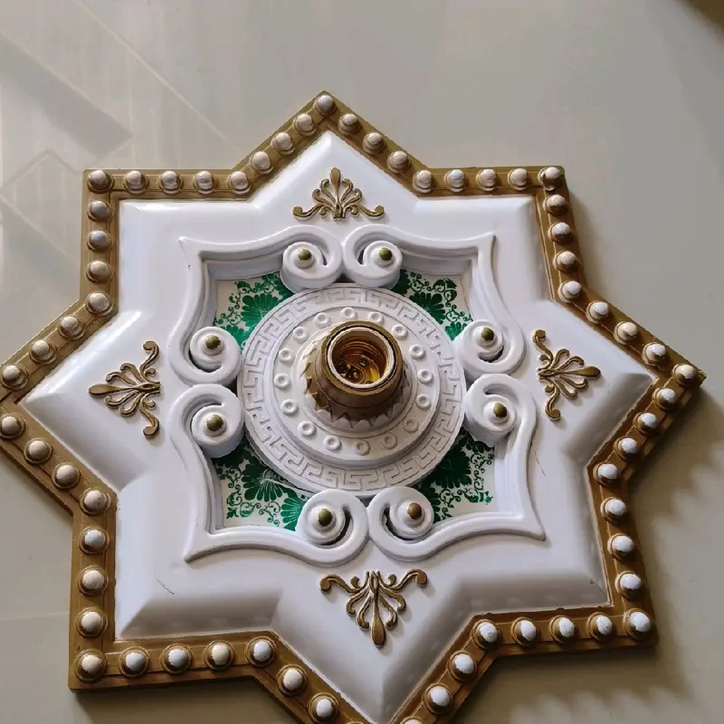 Fitting Lampu Ornamen/ Ornamen Plavon ukuran 40x40 cm 4