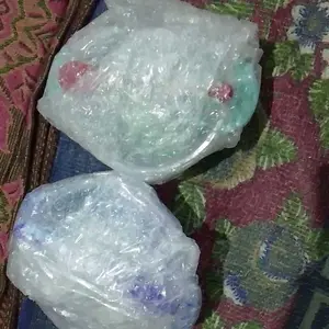 Mangkok Bayi MPASI Anti Tumpah dengan Sendok Sensor Panas - Blue - Green