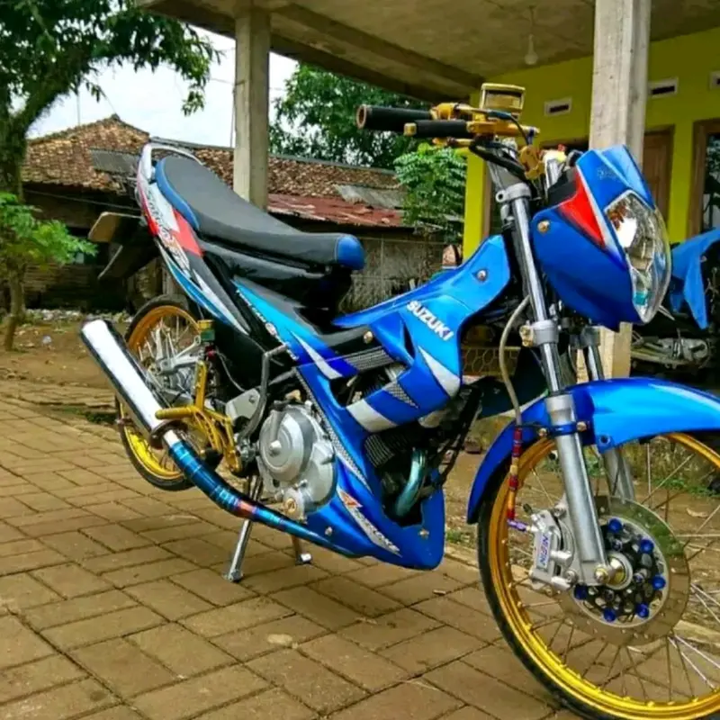 KNALPOT CKD STANDAR/BOBOK SATRIA FU SUPRA X 125 VIXION VERZA SONIC CB 150R Motorcycle 4