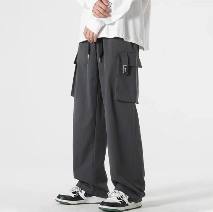 Celana Cargo Panjang Pria Korean Style Oversize Baggy Pants Pria Celana Trening Pria Big Size Celana Pria Loose 6