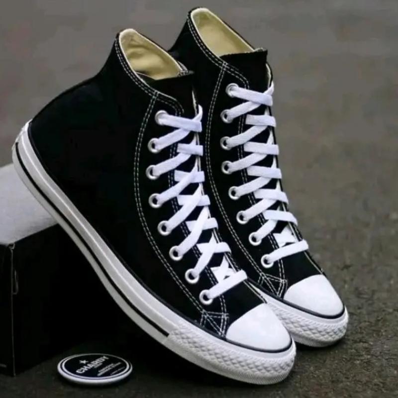 Product Introduction of Sepatu Sneakers Allstarr Coonveers Classic Tinggi Unisex Sekolah Kuliah Main Canvas Casual Shoes Pria Hitam Sport Kasual Olahraga Running 32