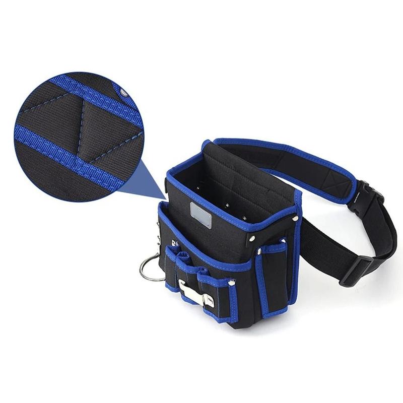 Practical Oxford Cloth Electrician Waist Bag Waterproof Multi-Pocket Tool Pouch Belt Anti-Fall Tool Bag Hardware Tools 1