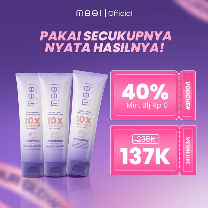 Promo MOOI Triple (3 pcs) Brightening Tone Up Booster Body Lotion Mencerahkan Tubuh - TONE UP 2 di Mooi Pure Glow Store