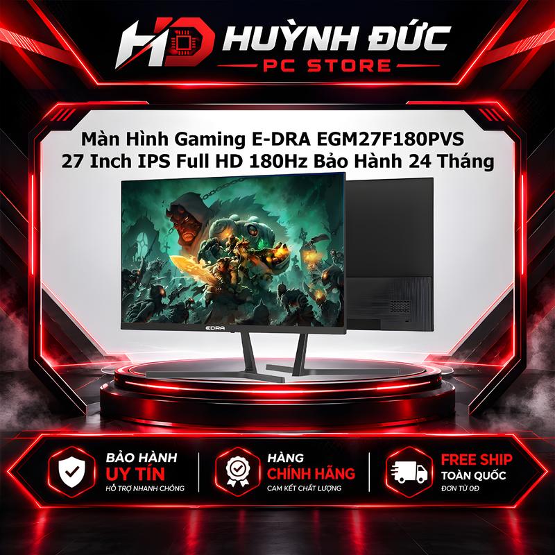 Màn Hình Gaming E-DRA EGM27F180PVS 27 Inch IPS Full HD 180Hz