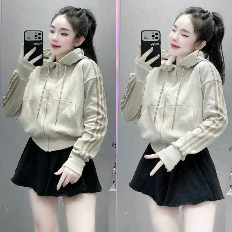 JAKET WANITA !! PUELL JIPP HOODIE WANITA KOREAN STYLE TERBARU WANITA OUTFIT Nyaman 2