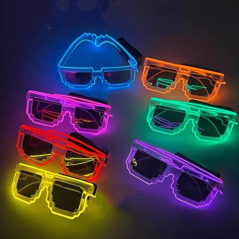 Cermin Mata Cahaya Led, Tema Krismas, Reka Bentuk Mozek Kreatif, Warna ...