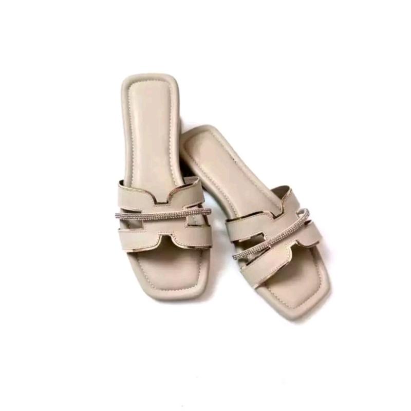Sandal Wanita Slop H Blink Blink Model Terbaru Karet - Sendal, Shoes tali 1