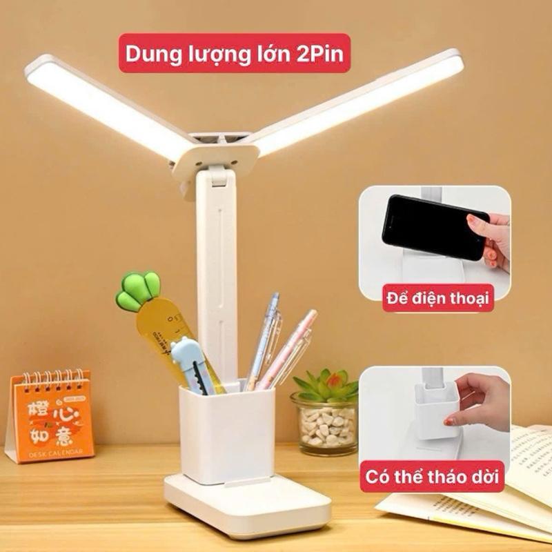 Đèn tích điện bàn học bảo vệ mắt, cảm ứng 3 chế độ ánh sáng biến thiên chống cận thị