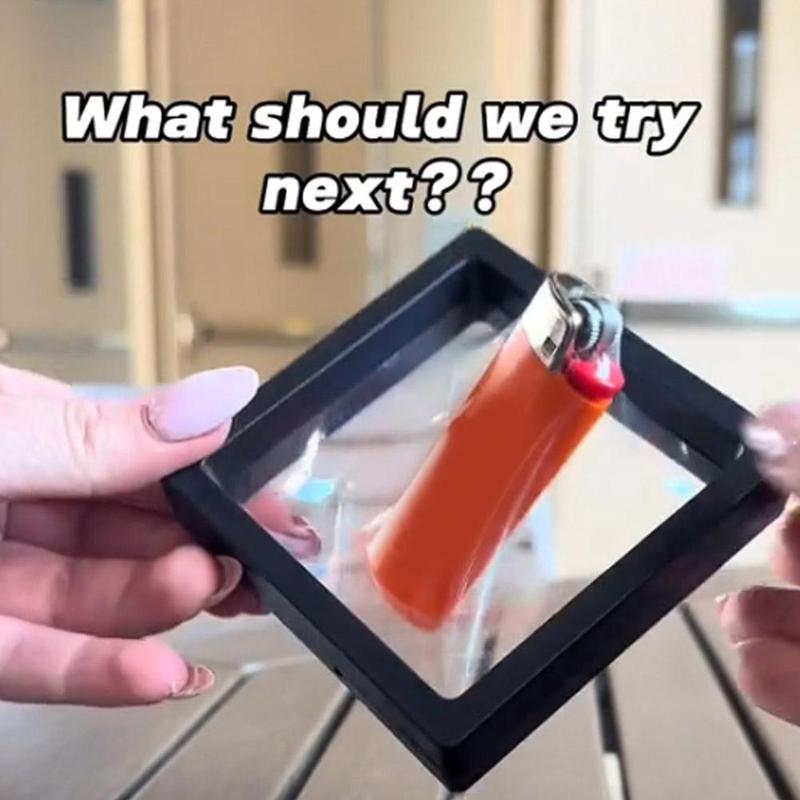 Product Introduction of Membrane 3D Display Suspended Frame Antioxidation Film Photo Case Black Box 36