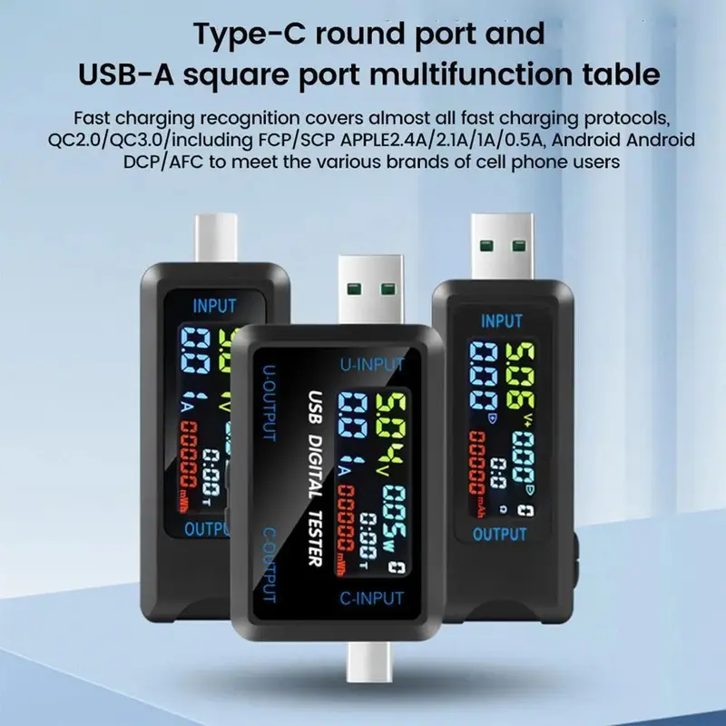 Máy kiểm tra, Thiết bị kiểm tra chuyên nghiệp, Máy dò bộ sạc USB, Máy kiểm tra công suất điện 0