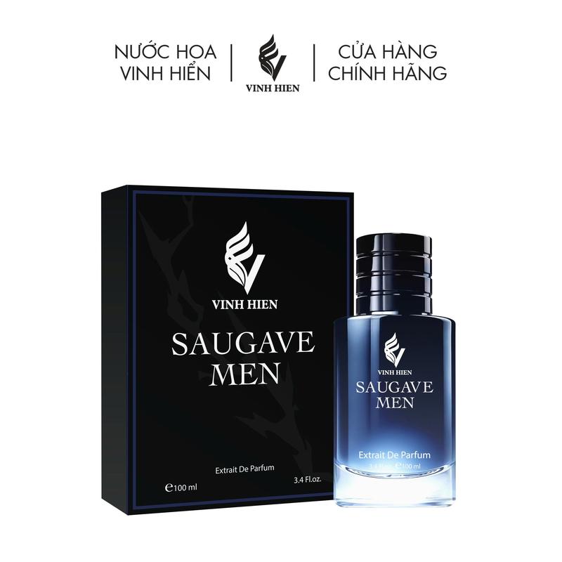  Nước Hoa Nam SAUGAVE MEN 100ml   Extrait De Parfum   - V VINH HIEN  - xịt thơm cosmetic 