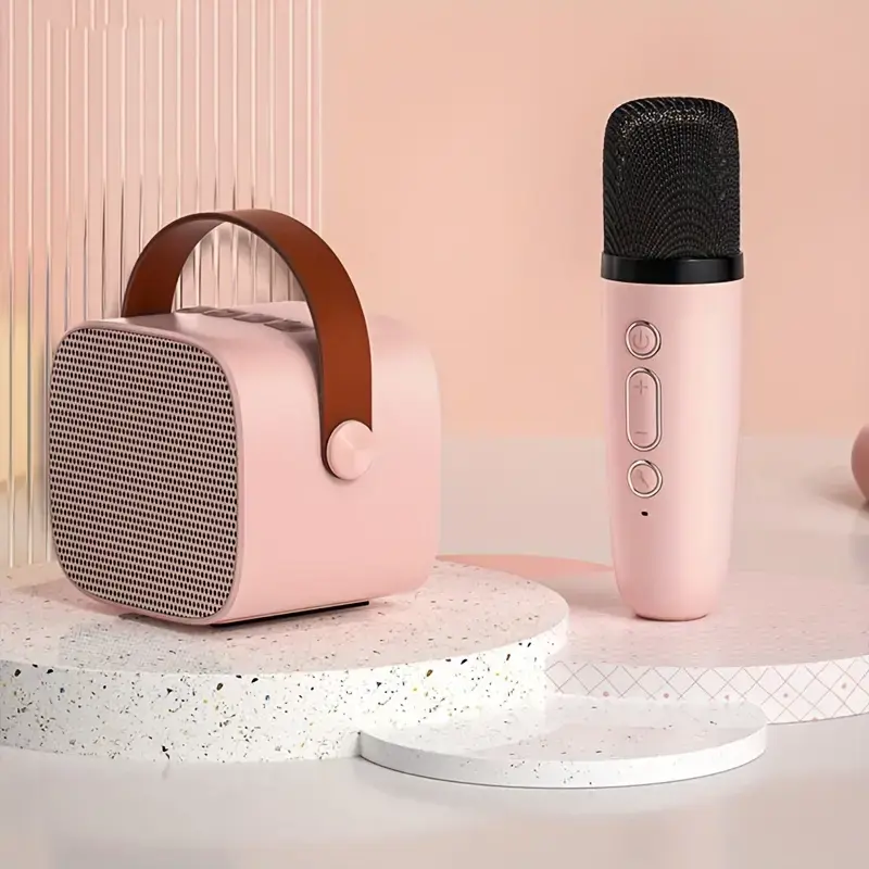 Loa Karaoke Mini, D20, Cho Máy Chiếu Và Điện Thoại Di Động, Loa Không Dây Cầm Tay Mini, Hỗ Trợ Bluetooth 5.0, Thiết Kế Nhỏ Gọn Củ Loa Nghe Nhạc 8