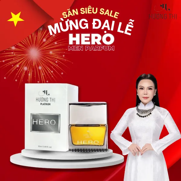 Nước hoa nam Hương Thị -  Hero Parfum - Mạnh mẽ nam tính  Perfume Cosmetic Xịt Thơm