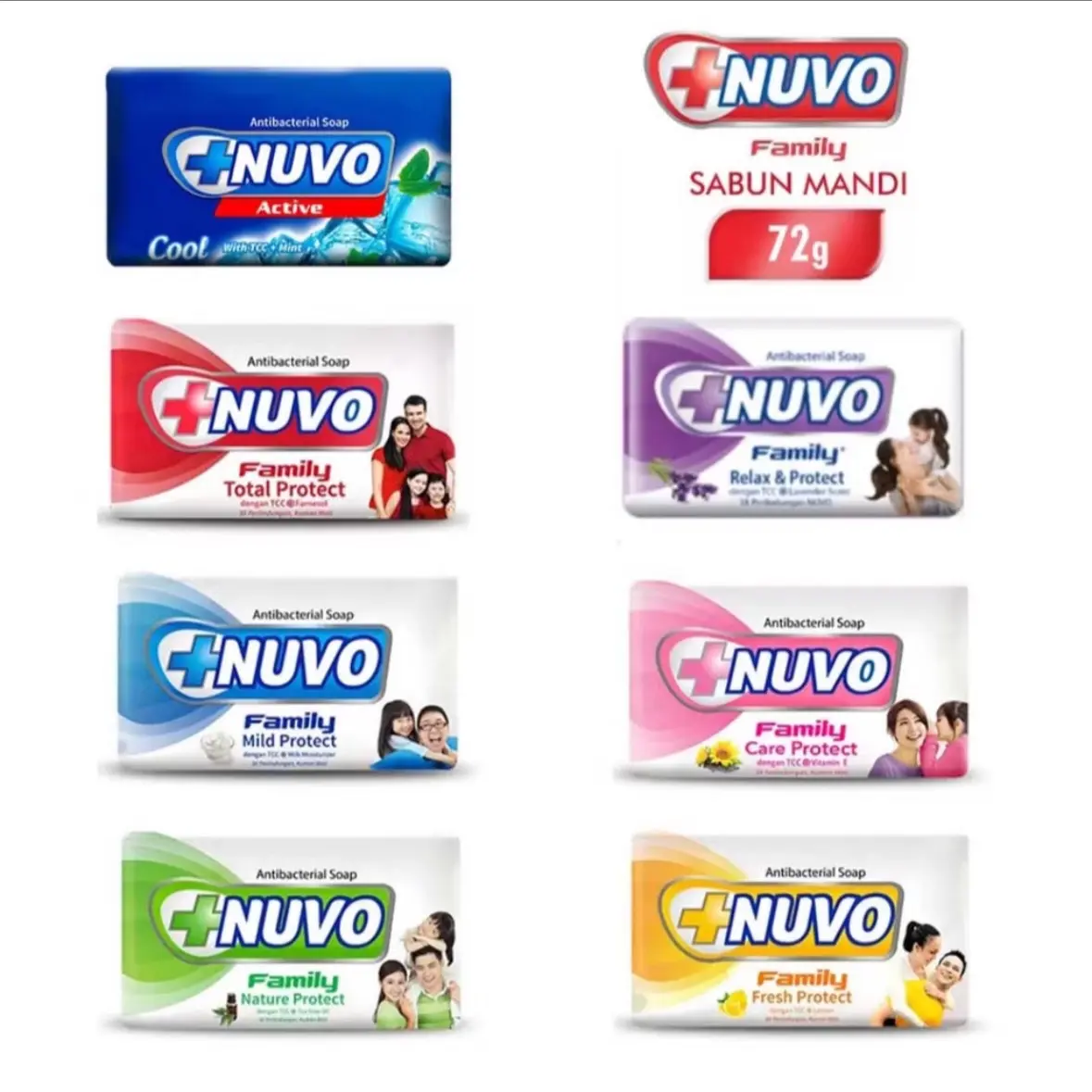 Nuvo Family Bar Shop 72gr - Sabun Batang