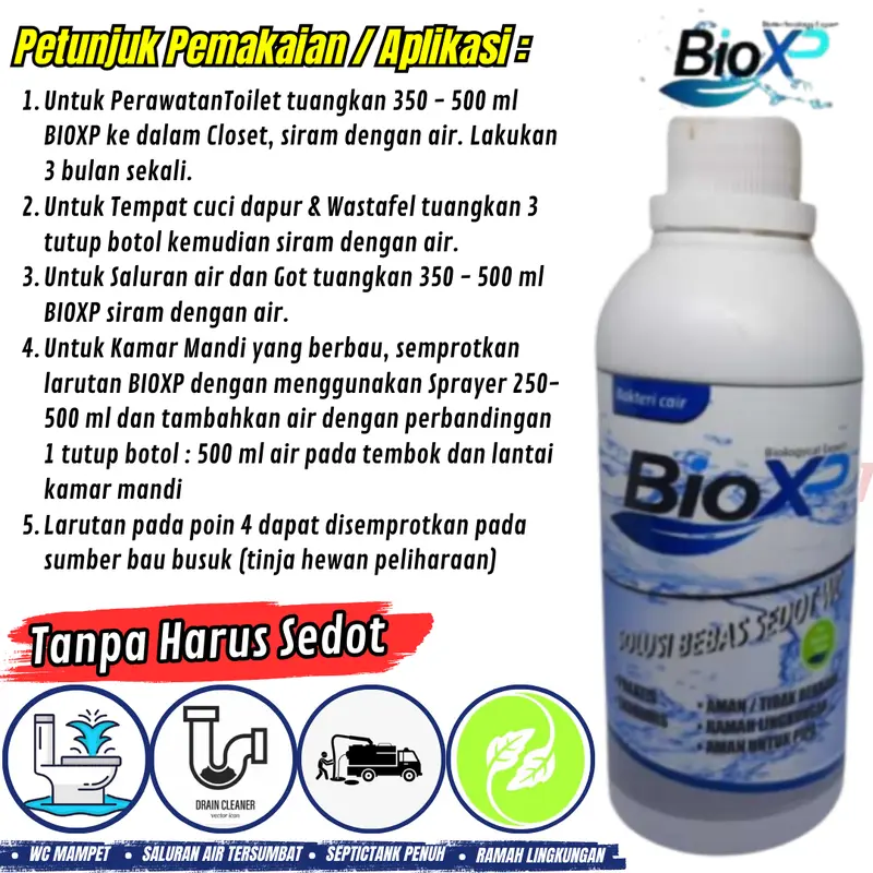 Formula Pengurai Penghancur Tinja Dan Lemak / Penguras WC Mampet 3