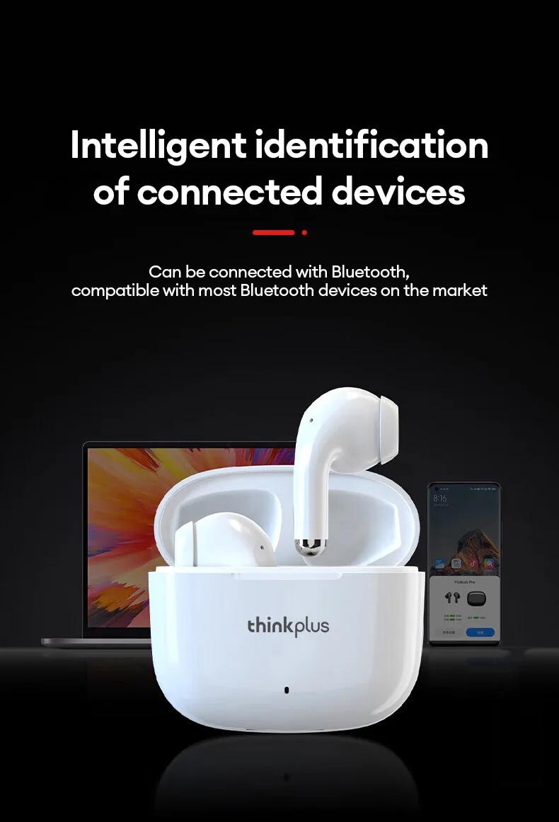 Lenovo LP40Pro Bluetooth Earphone, Headset Olahraga Terbaru dengan Pengurangan Bising, Efek Suara 360 Derajat, Baterai Tahan Lama 20 Jam, Kompatibel dengan Apple dan Android, Handsfree Tws, Wireless, Bluetooth 5.3, Type-C, Putih Lenovo LP40Pro Bluetooth Earphone, Headset Olahraga Terbaru dengan Pengurangan Bising, Efek Suara 360 Derajat, Baterai Tahan Lama 20 Jam, Kompatibel dengan Apple dan Android, Handsfree Tws, Wireless, Bluetooth 5.3, Type-C, Putih