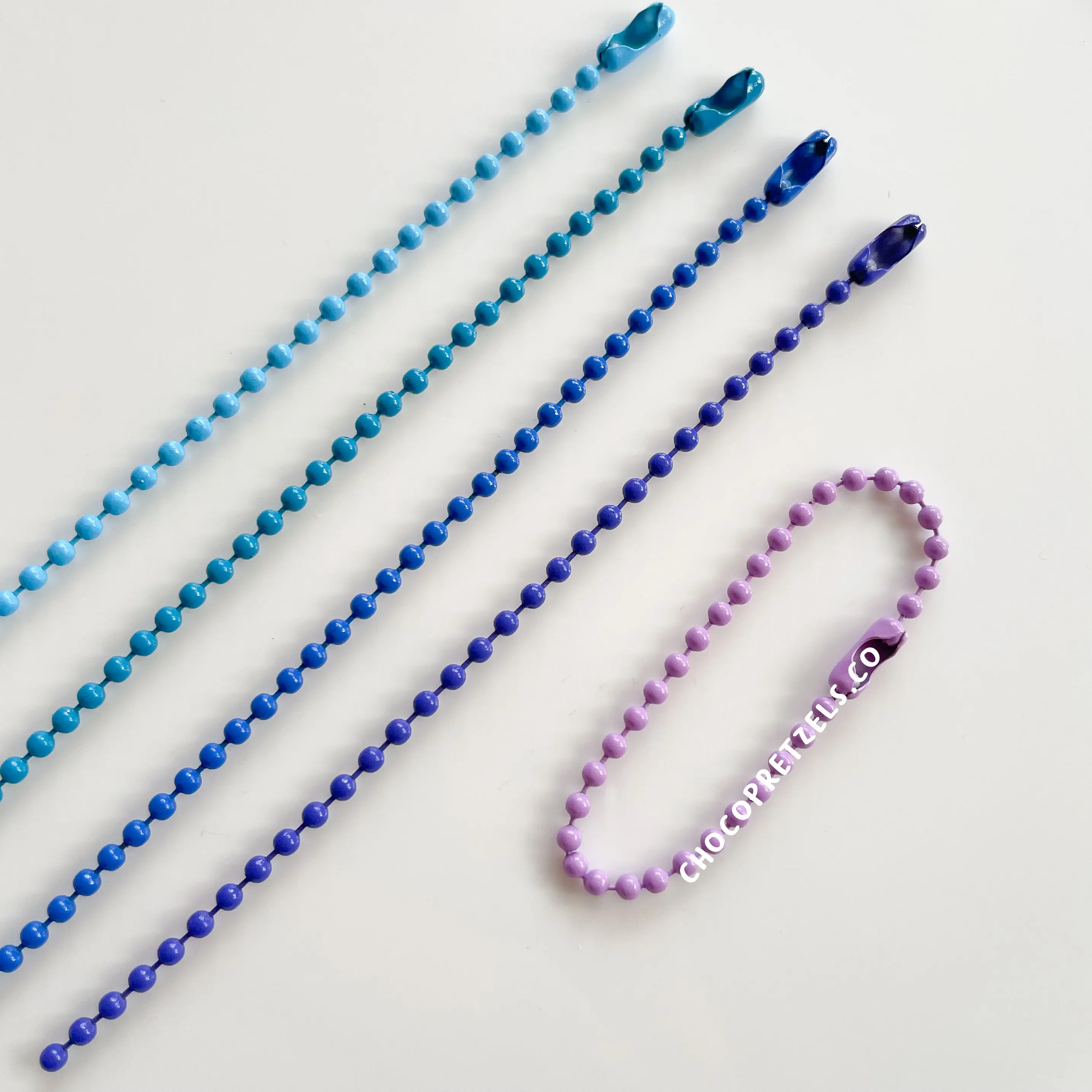 [1 SET] Rantai Biji Lada Merica Warna / Keychain DIY Gantungan Kunci Ballchain dan Ring Warna