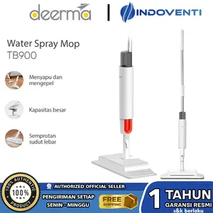 Deerma TB900 2in1 Water Spray Mop & Sweep Kain Alat Pel Lantai Anti Becek Cepat Kering Handheld Spraying Mop Cleaner