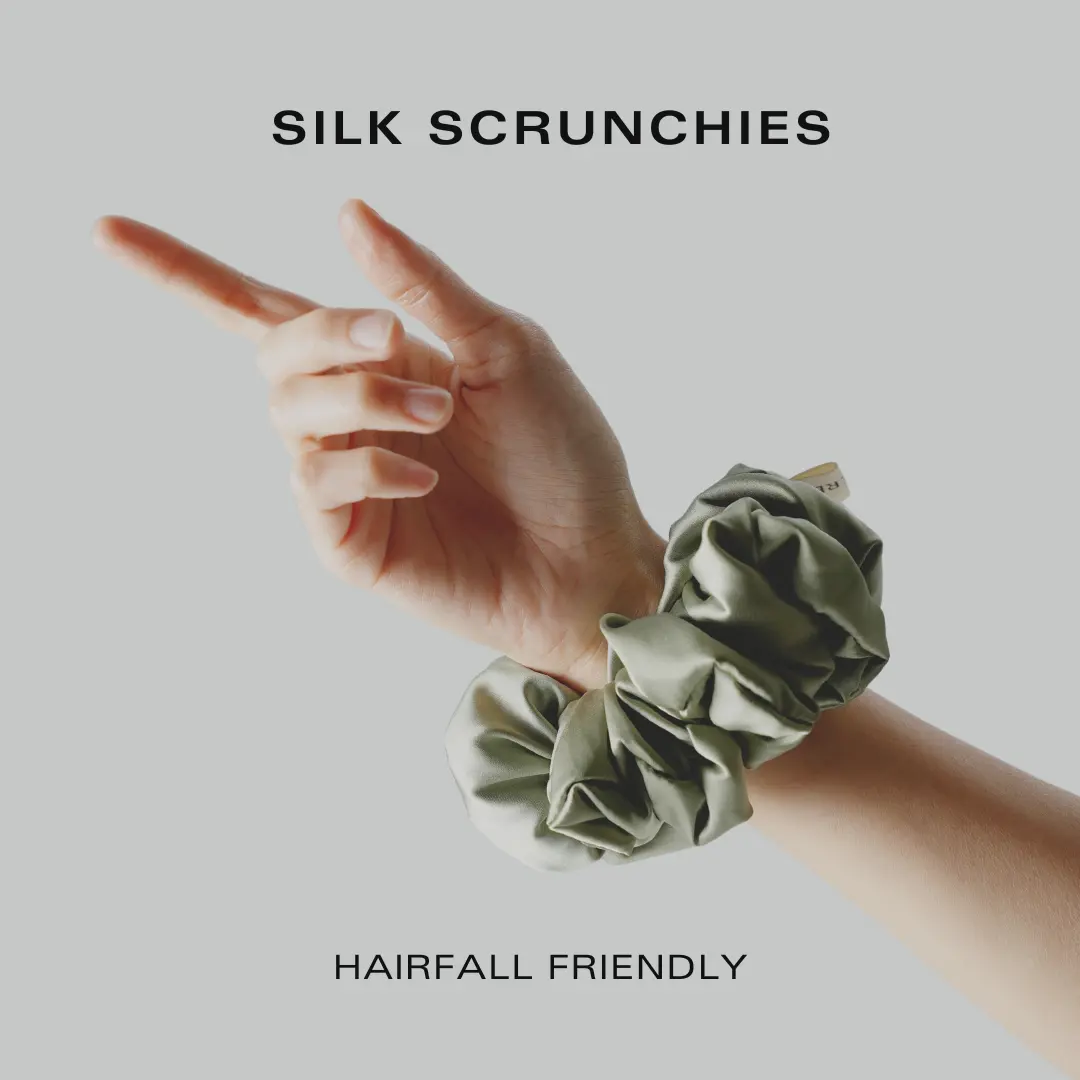 Covered Amani Silky Scrunchies (Gentle Hair Tie)