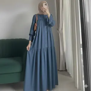 Gamis Amanda Rayon Twill Gamis Lengan Balon Gamis Busui Premium Quality