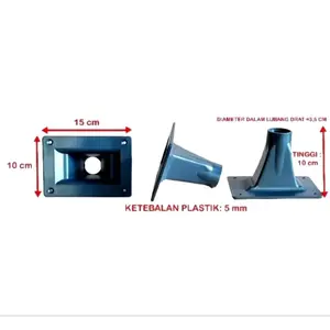 Horn Tweeter Ukuran 10x15 Bahan Plastik ABS Khusus Driver Drat Diameter 35 cm Tinggi 10 cm Ketebalan 5 mm