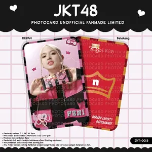 PHOTOCARD JKT 48 TANGO X BLACK PINK FENI. LIMITED EDITION