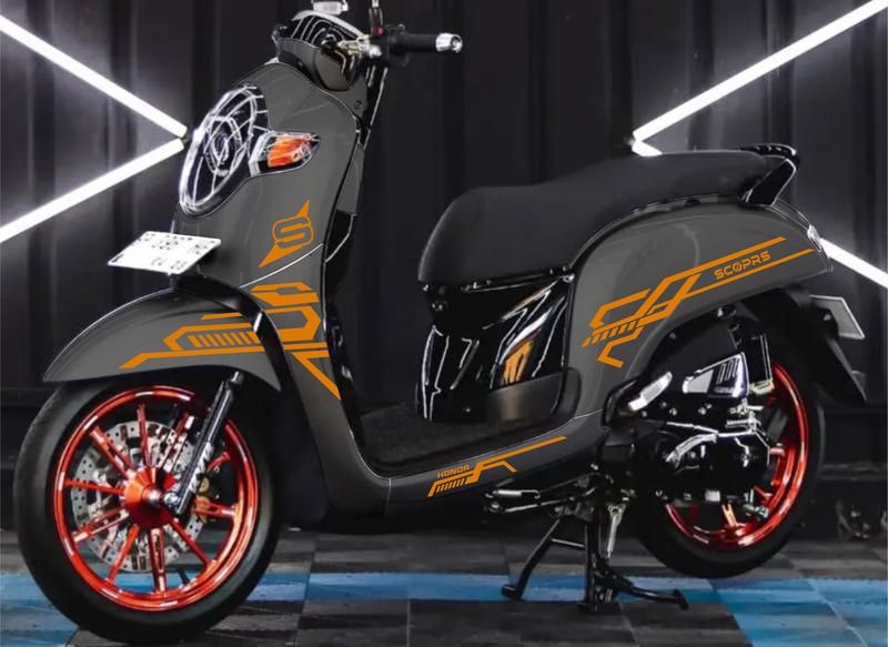 Product Introduction of STRIPING CUTTING STICKER HONDA SCOOPY ALL NEW 2017 - 2021 UNIVERSAL LIS VARIASI STIKER Motorcycle 2