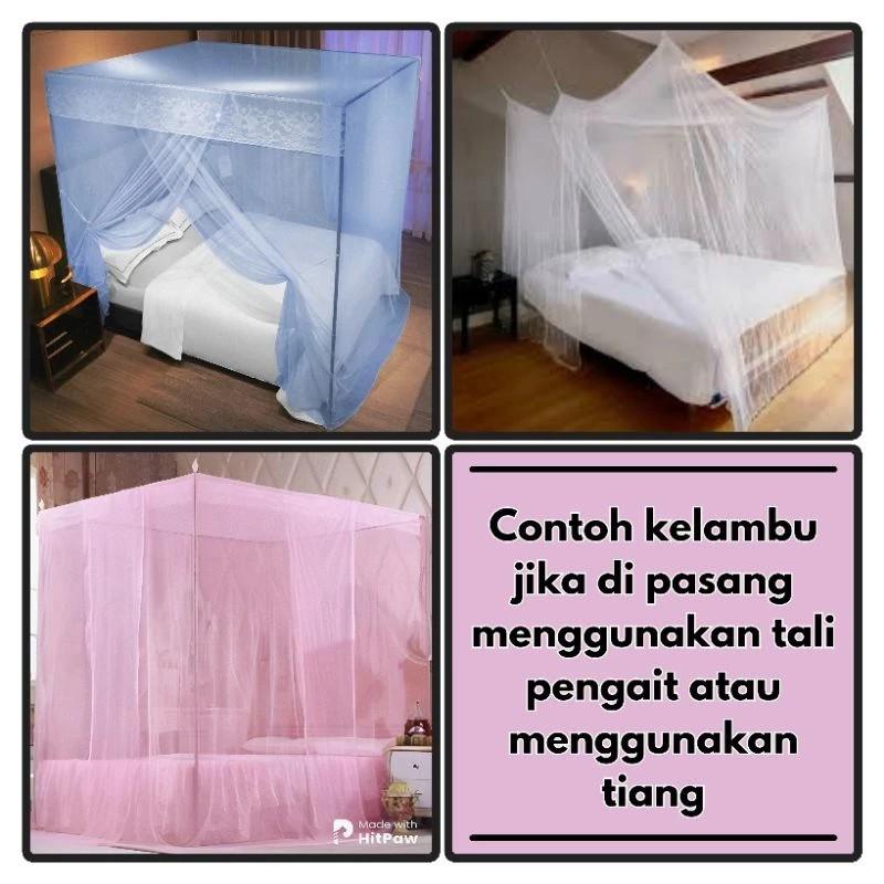 Product Introduction of Diskon klambu kamar tidur isi 2pcs random /  uk 180x200cm 9