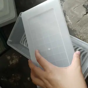 (SET ISI 5 PCS ) Toples Panjang Serbaguna / Wadah Penyimpanan Sayur Ikan Snack Serbaguna