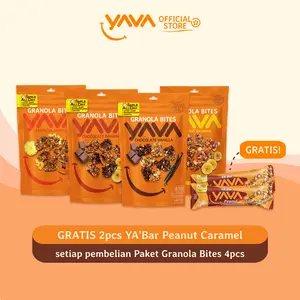 YAVA Paket Granola Bites 4 Rasa (4 x 125g)