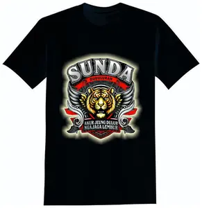 Kaos sunda Atasan Gambar Kata-kata Oblong Cowok Dewasa Lengan Pendek Distro Katun Lembut baju distro baju  macan  hitam  putih Motif Panjang Pria Santai Wanita Harian Keren 1628