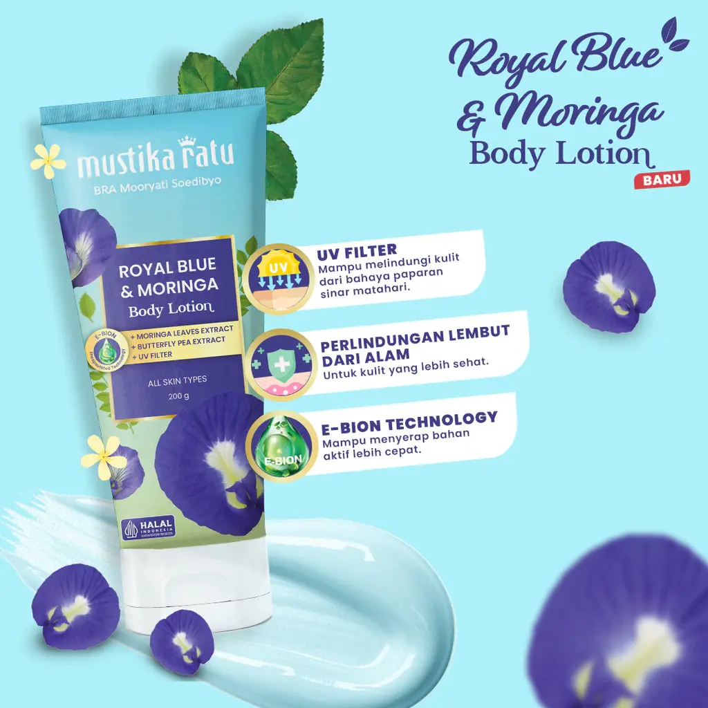 Mustika Ratu Body Lotion Royal Blue 200mL