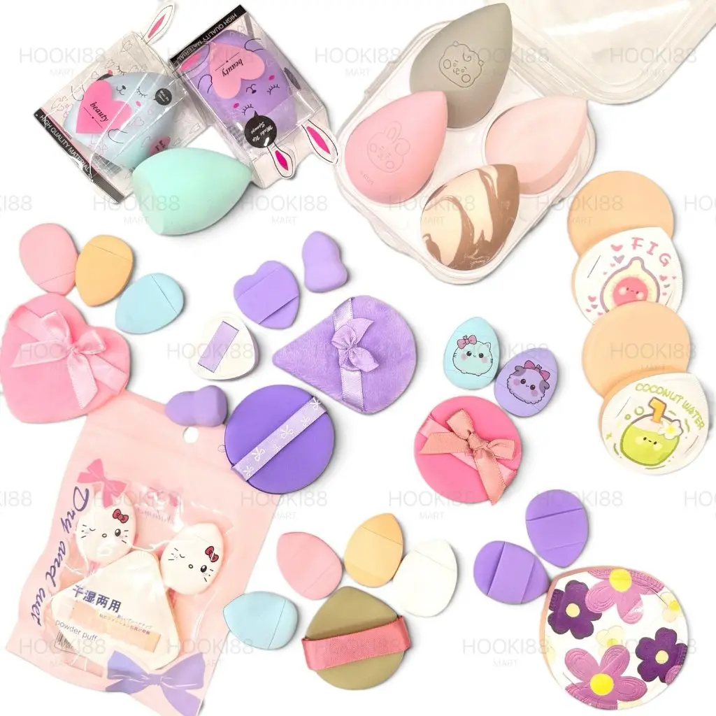 [KELINCI] PREMIUM Spon Beauty Blender Mika / Spon Make Up / Sponge Emoticon / Powder Puff