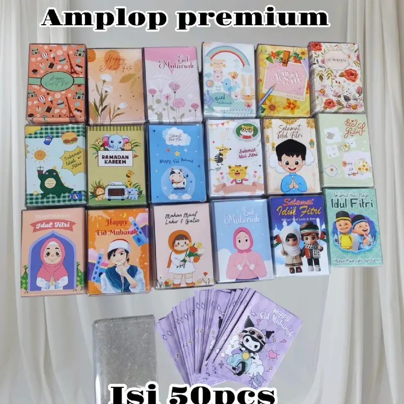 [COD] 50PCS AMPLOP LEBARAN TERLARIS RAMADHAN 0