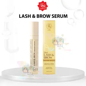 Viva Queen Lash & Brow Booster Serum (Serum Bulu Mata & Alis) with Biomimetic Peptide, Red Clover Extract, NO ALCOHOL