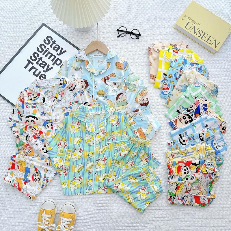 TL47 - Đồ Bộ Tole Lanh Cho Bé Áo Tay Dài Quần Dài 8-40kg