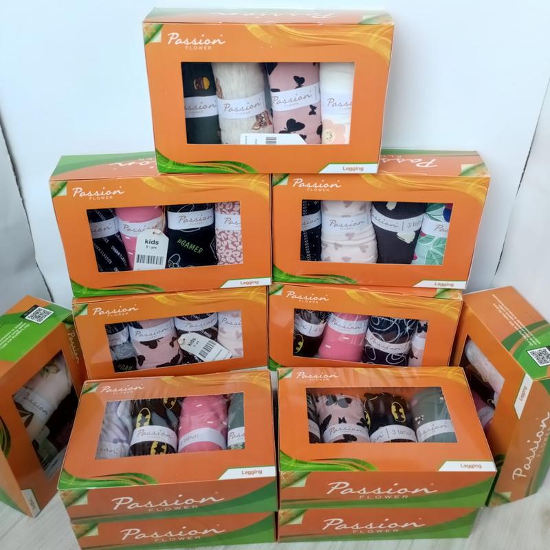 Paket hemat legging passion flower katun organik 4