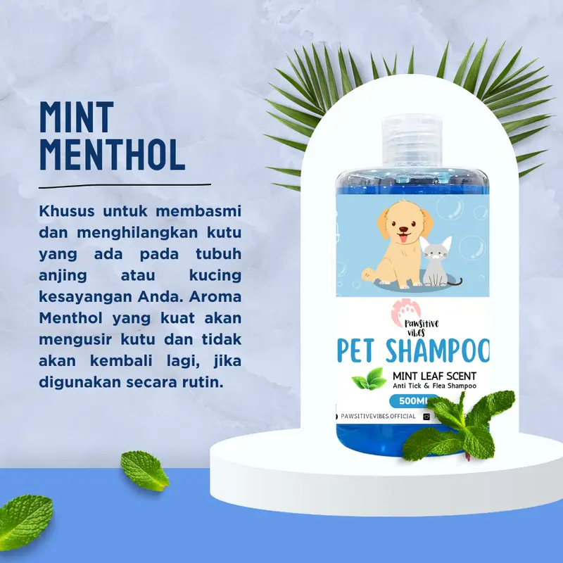 Pawsitive Vibes Shampoo Kucing Anjing 500ml Untuk Jamur, Kutu, Bulu Rontok - Shampoo untuk Kulit Sensitif Tanpa Membuat Iritasi dan Alergi 4