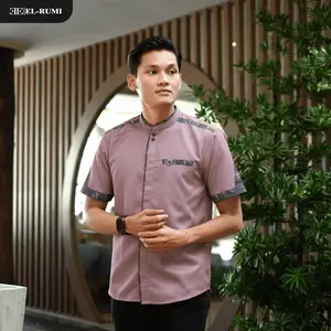 Baju Koko Pria Lengan Pendek Original Elrumi Motif Yisunsin