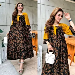 Dress Zeena Terbaru Daster Jumbo Kekinian Bahan Rayon Premium Nyaman