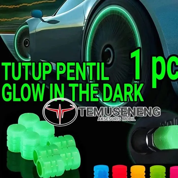 Tutup Pentil GLOW IN Untuk Ban Mobil Motor Sepeda murah