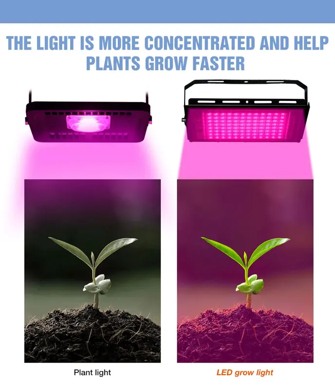 Grow Light LED Hidroponik Full Spectrum 2835 SMD 220V 100W - RO22 5