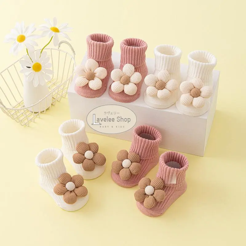 Lavelee Shop | 0 - 1 Tahun / Kaos Kaki Bayi Anak Import Newborn Socks Anti Slip Karakter Lucu KK04