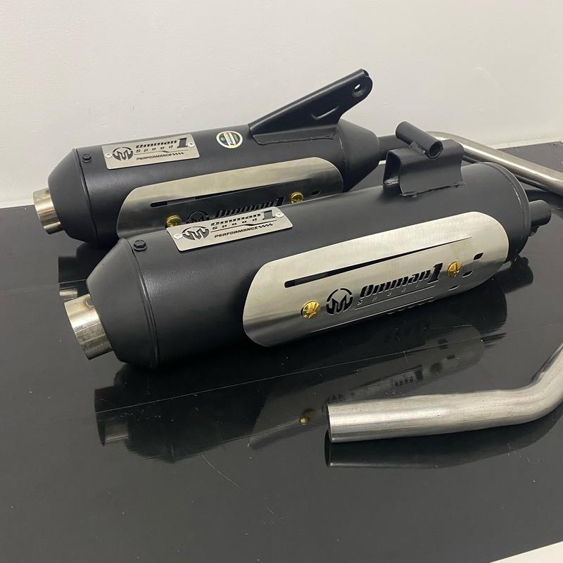 Knalpot Tsugigi Full Set Stainles Stell dengan Saringan Setengah dan Tameng untuk Motor Mio, Scoopy, PCX, Aerox, dan Nmax - Tempat 4