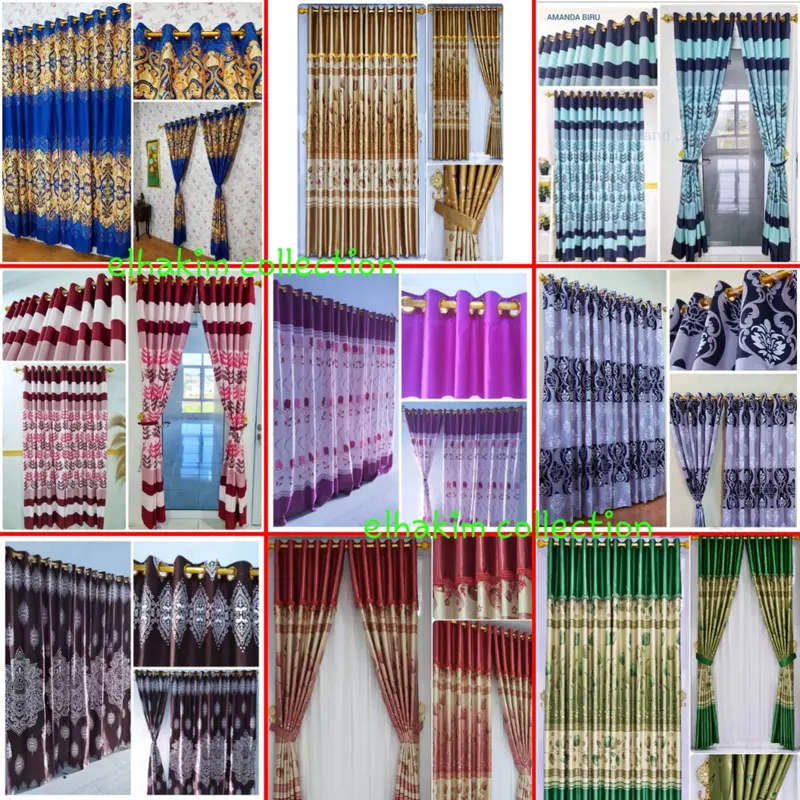 Gorden Smokring 12 Ring Free Tali Untuk Jendela Dan Pintu Panjang 220 Lebar 110 Bahan POLY MICRO 0