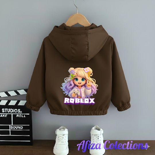 Jaket Anak Perempuan Bergambar Roblox Cantik Terbaru Bahan Premium Berkualitas Fashion