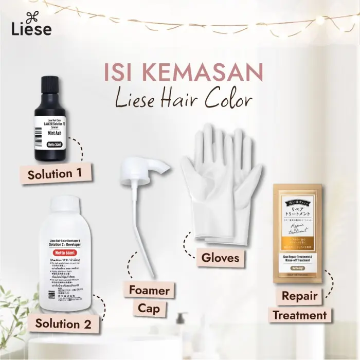 Liese Bubble Hair Color Foam Chestnut Brown - Cat Rambut Permanent 5
