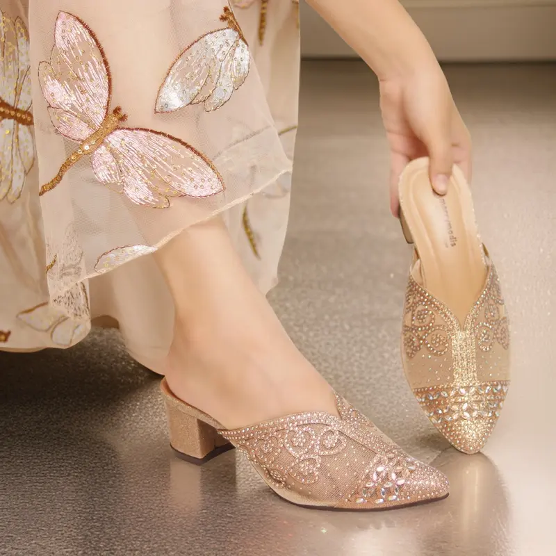Herdian Rtwo 26 Sandal Heels Wanita Hak Tahu Karet Shoes Pesta 8