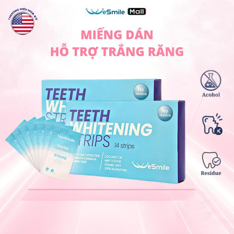 GIÁ HỜI Miếng dán trắng răng cao cấp WeSmile thành phần an toàn tự nhiên không gây ê buốt không bào mòn men răng - W1